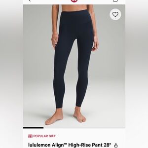 Size 6 Lululemon High Rise Align Leggings